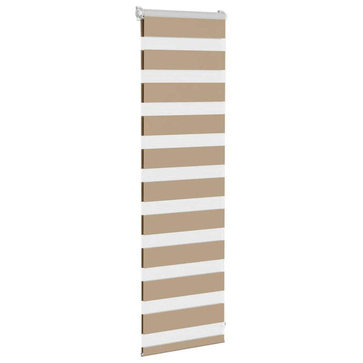 Vidaxl Zebra aveugle 50x100 cm Largeur de poussière 45,9 cm Brown de sable en polyester