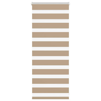 Vidaxl Zebra aveugle 55x100 cm Largeur de poussière 50,9 cm Brown de sable en polyester