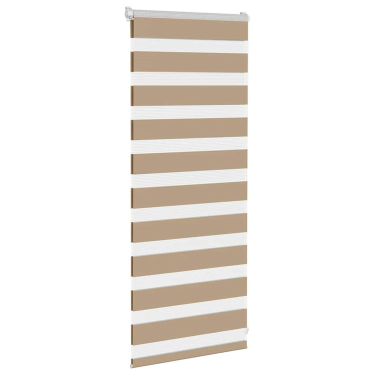 Vidaxl Zebra aveugle 55x100 cm Largeur de poussière 50,9 cm Brown de sable en polyester