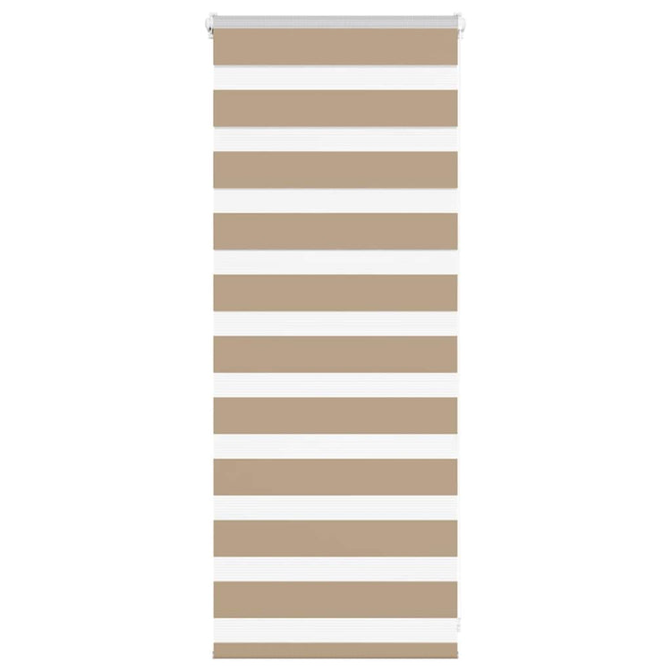 Vidaxl Zebra aveugle 60x100 cm Largeur de poussière 55,9 cm Brown de sable en polyester