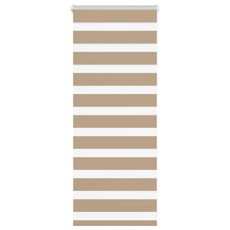 Vidaxl Zebra aveugle Brun 65x100 cm Largeur de poussière 60,9 cm Polyester