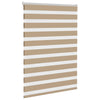 VidaXL store zèbre 110x100 cm largeur de tissu 105,9 cm polyester marron sable