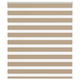 VidaXL store zèbre 125x100 cm largeur de tissu 120,9 cm polyester marron sable