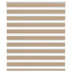 VidaXL store zèbre 135x100 cm largeur de tissu 130,9 cm polyester marron sable