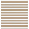 VidaXL store zèbre 140x100 cm largeur de tissu 135,9 cm polyester marron sable