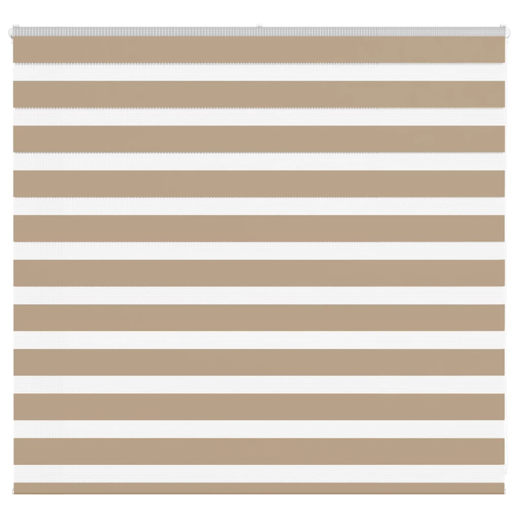 VidaXL store zèbre 155x100 cm largeur de tissu 150,9 cm polyester marron sable
