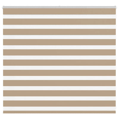 VidaXL store zèbre 155x100 cm largeur de tissu 150,9 cm polyester marron sable