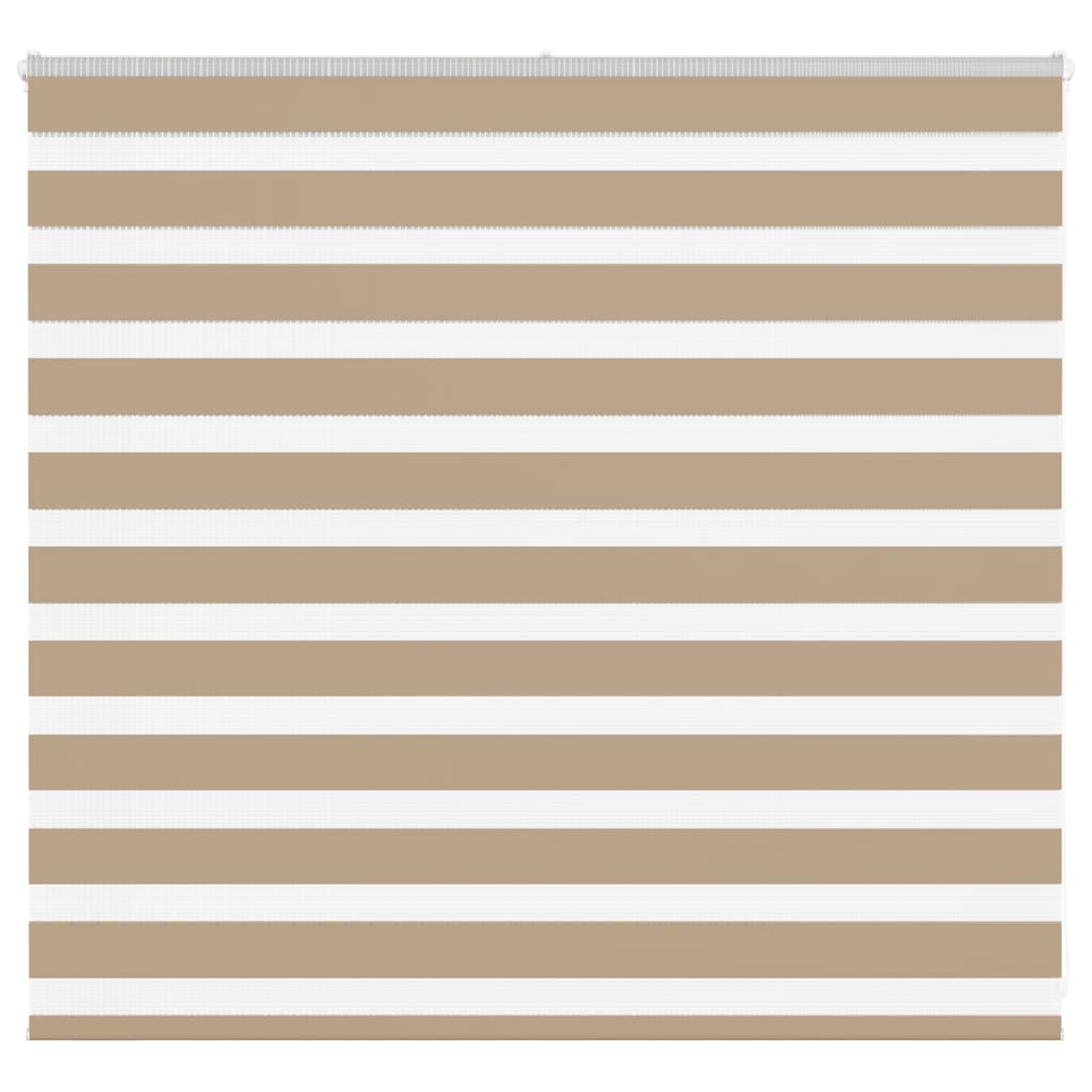 VidaXL store zèbre 160x100 cm largeur de tissu 155,9 cm polyester marron sable