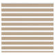 VidaXL store zèbre 160x100 cm largeur de tissu 155,9 cm polyester marron sable