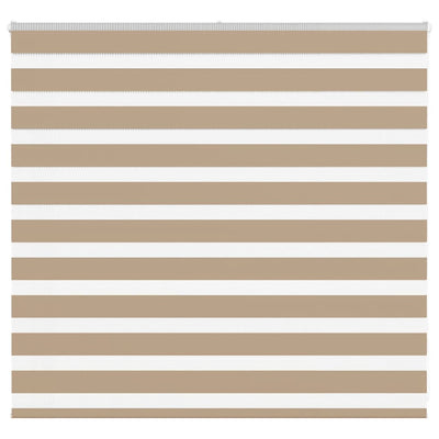 VidaXL store zèbre 165x100 cm largeur de tissu 160,9 cm polyester marron sable