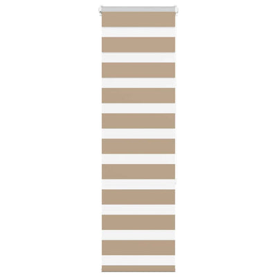 Vidaxl Zebra Blind 40x150 cm Largeur de poussière 35,9 cm Brown de sable en polyester