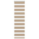 Vidaxl Zebra Blind 45x150 cm Largeur de poussière 40,9 cm Brown de sable en polyester