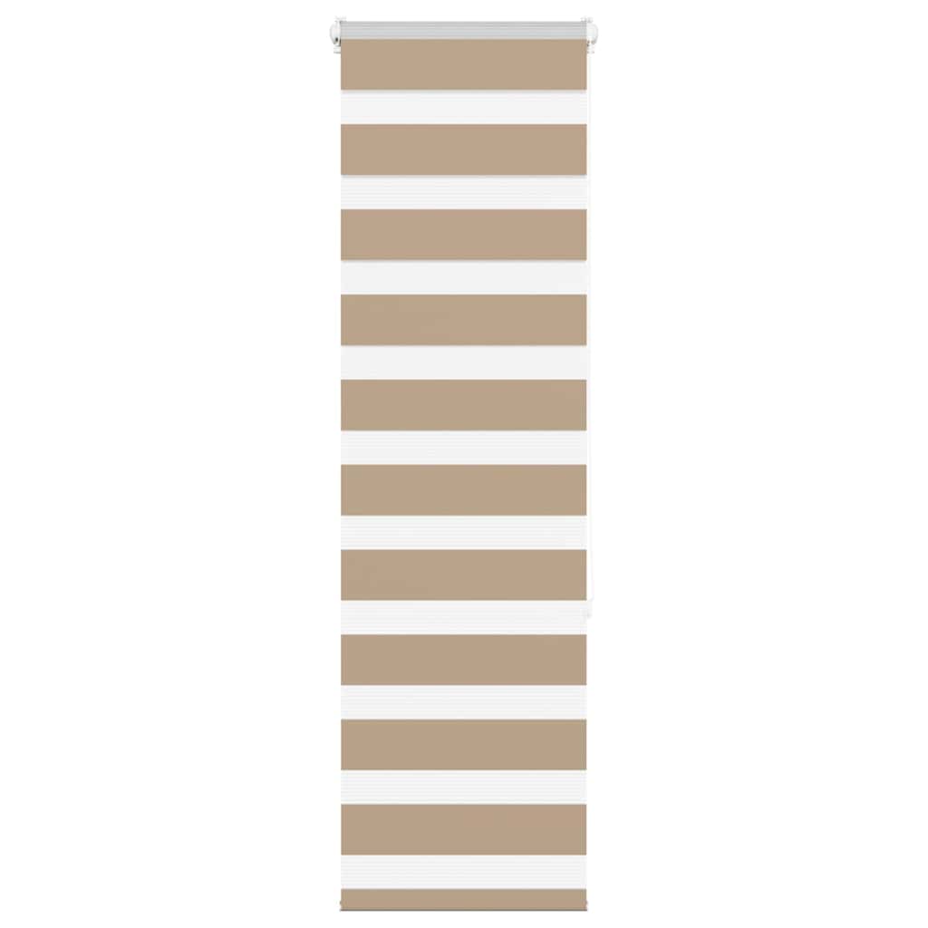 Vidaxl Zebra aveugle 50x150 cm Largeur de poussière 55,9 cm Brown de sable en polyester
