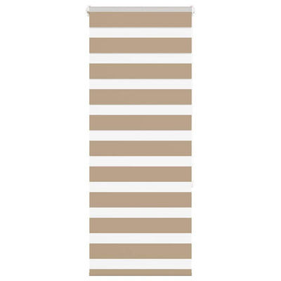 Vidaxl Zebra aveugle 55x150 cm Largeur de poussière 50,9 cm Brown de sable en polyester