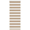 Vidaxl Zebra Blind 60x150 cm Largeur de poussière 55,9 cm Brown de sable en polyester