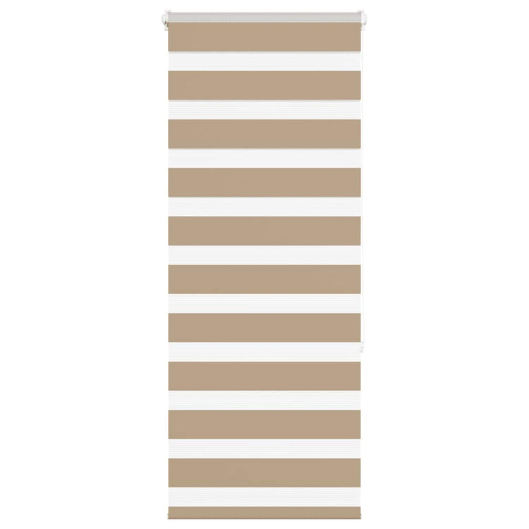 Vidaxl Zebra Blind 60x150 cm Largeur de poussière 55,9 cm Brown de sable en polyester