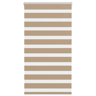 VidaXL store zèbre 70x150 cm largeur de tissu 65,9 cm polyester marron sable