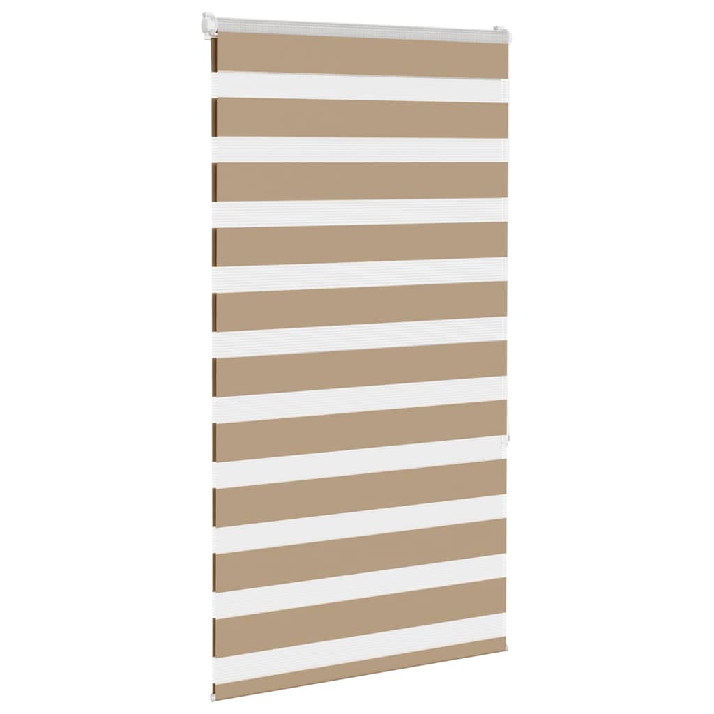 VidaXL store zèbre 70x150 cm largeur de tissu 65,9 cm polyester marron sable