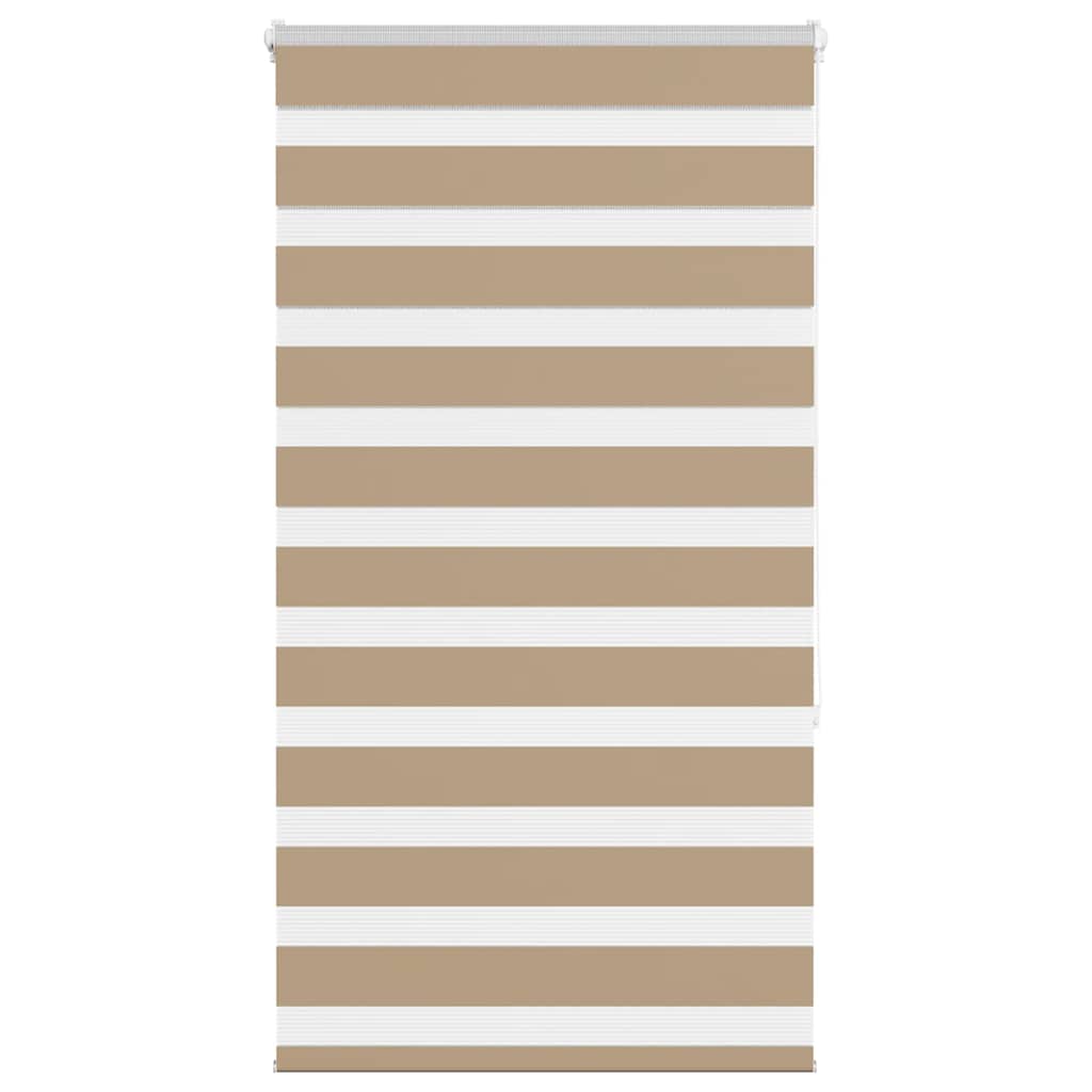 VidaXL store zèbre 75x150 cm largeur de tissu 70,9 cm polyester marron sable