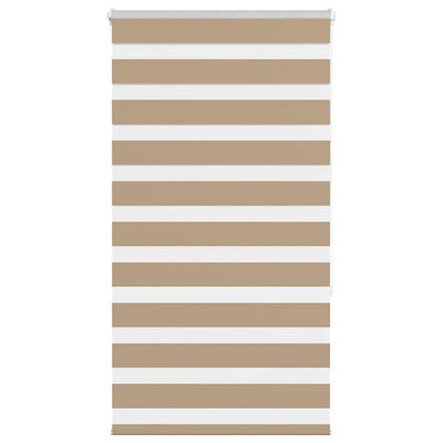 VidaXL store zèbre 75x150 cm largeur de tissu 70,9 cm polyester marron sable