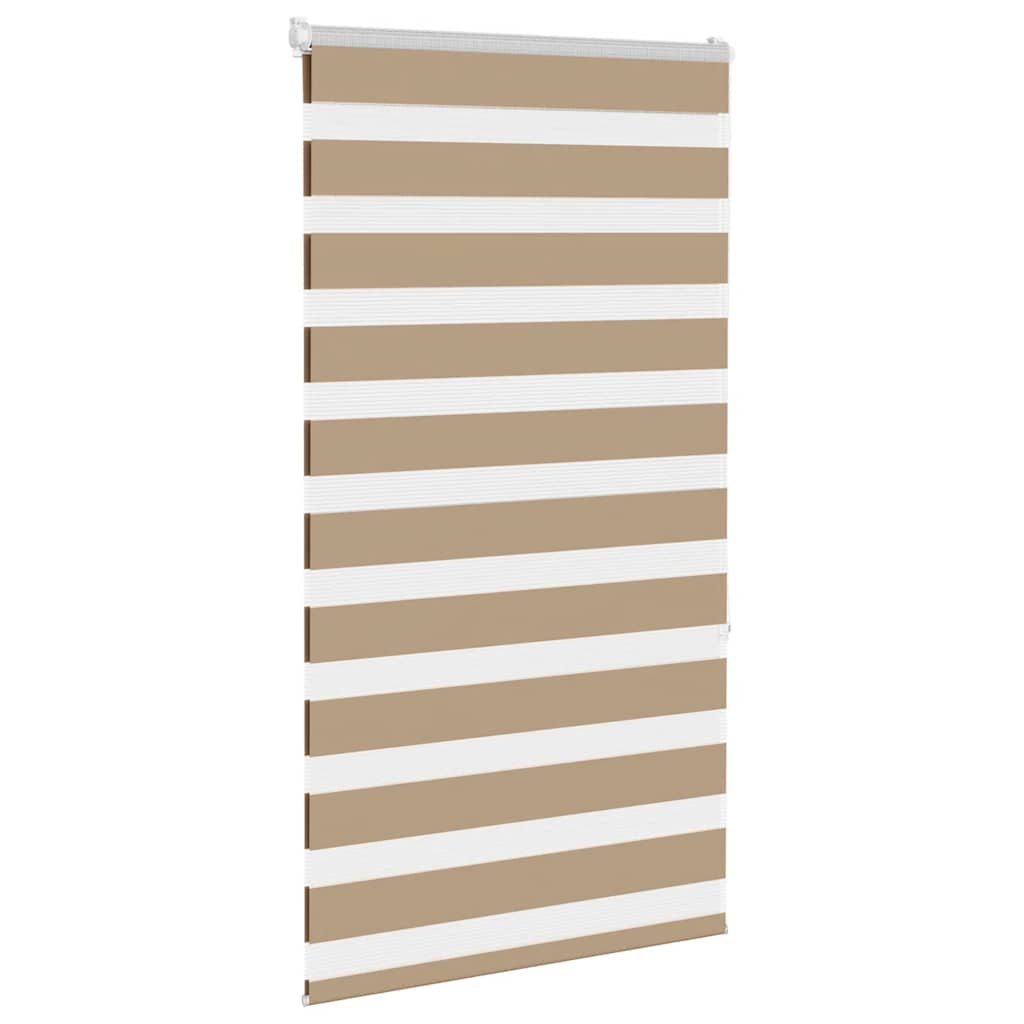 VidaXL store zèbre 75x150 cm largeur de tissu 70,9 cm polyester marron sable