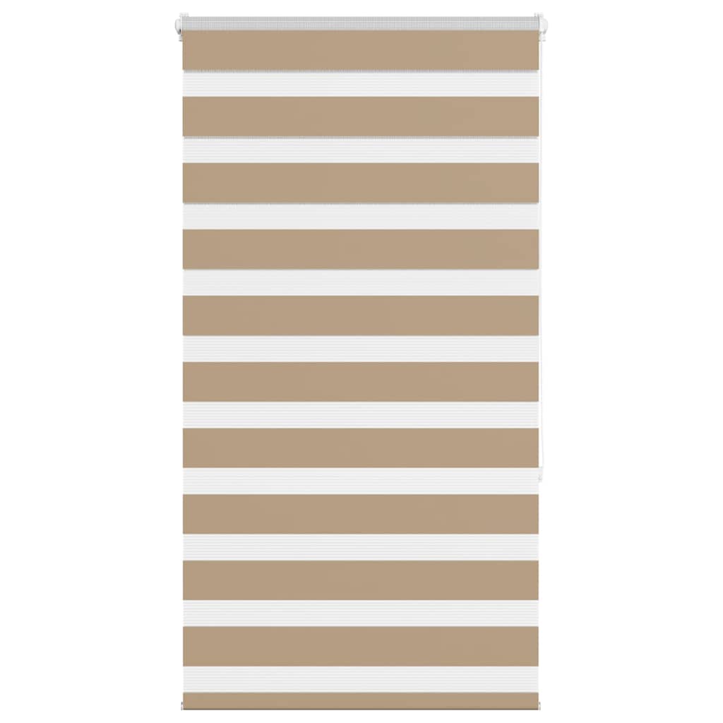 VidaXL store zèbre 85x150 cm largeur de tissu 80,9 cm polyester marron sable