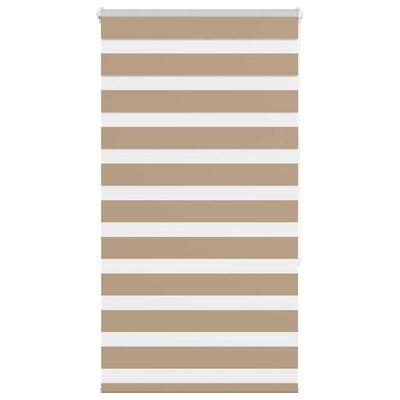 VidaXL store zèbre 90x150 cm largeur de tissu 85,9 cm polyester marron sable
