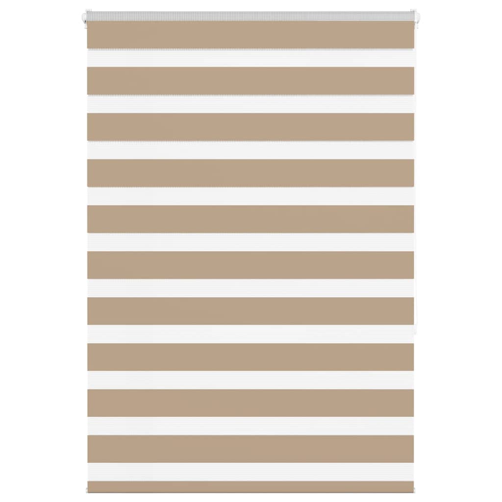 VidaXL store zèbre 95x150 cm largeur de tissu 90,9 cm polyester marron sable