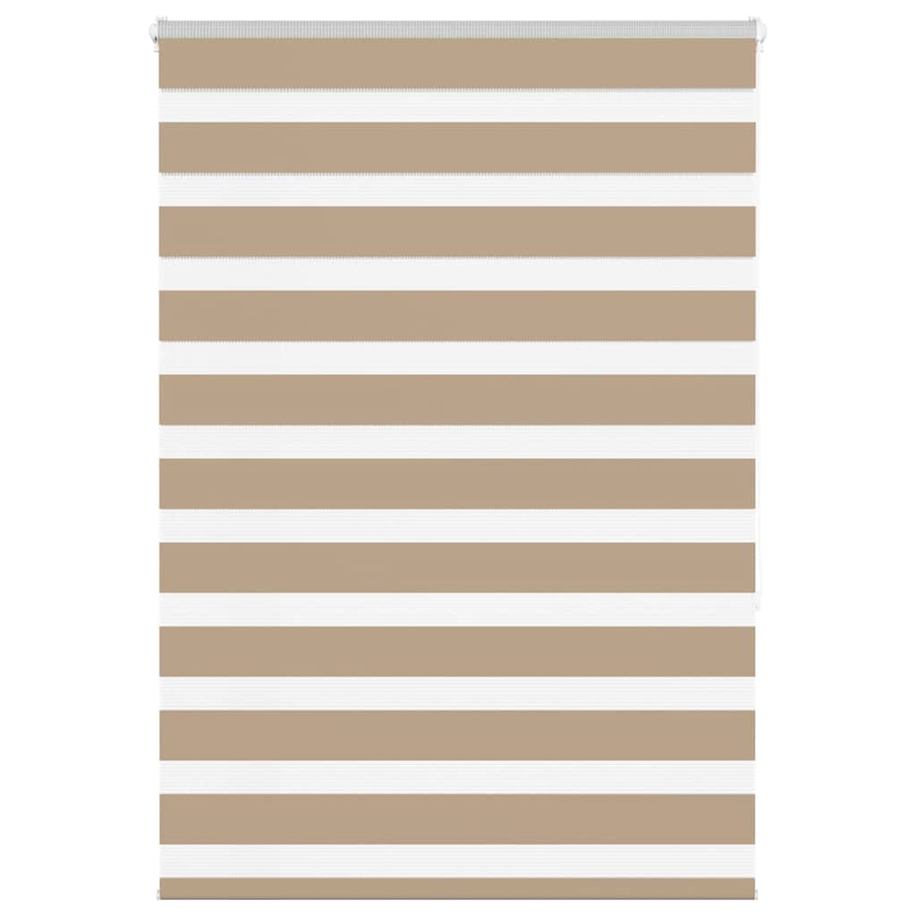 Vidaxl Zebra aveugle 105x150 cm Largeur de poussière 100,9 cm Brown de sable en polyester