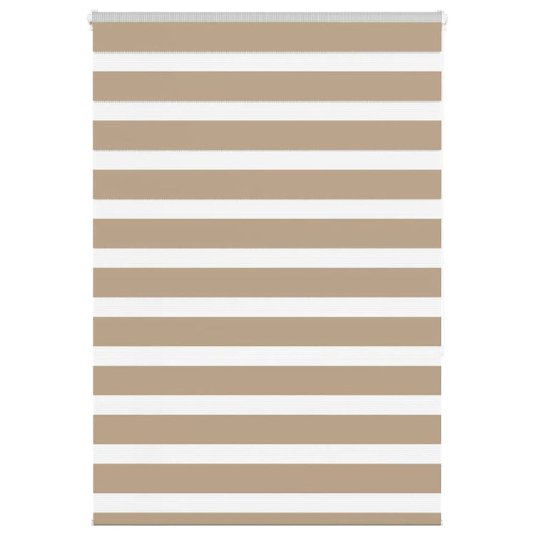 Vidaxl Zebra aveugle 105x150 cm Largeur de poussière 100,9 cm Brown de sable en polyester