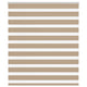 VidaXL store zèbre 120x150 cm largeur de tissu 115,9 cm polyester marron sable