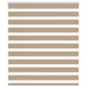 VidaXL store zèbre 125x150 cm largeur de tissu 120,9 cm polyester marron sable