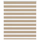Vidaxl Zebra aveugle 130x150 cm Largeur de poussière 125,9 cm Brown de sable en polyester