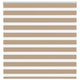VidaXL store zèbre 140x150 cm largeur de tissu 135,9 cm polyester marron sable