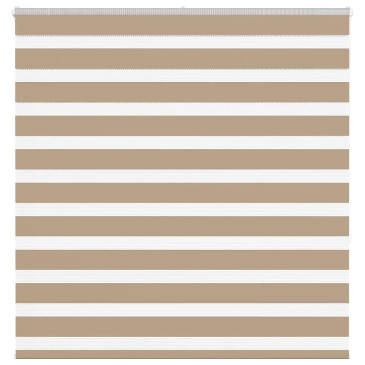 Vidaxl Zebra aveugle 145x150 cm Largeur de poussière 140,9 cm Brown de sable en polyester