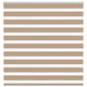 Vidaxl Zebra aveugle 145x150 cm Largeur de poussière 140,9 cm Brown de sable en polyester