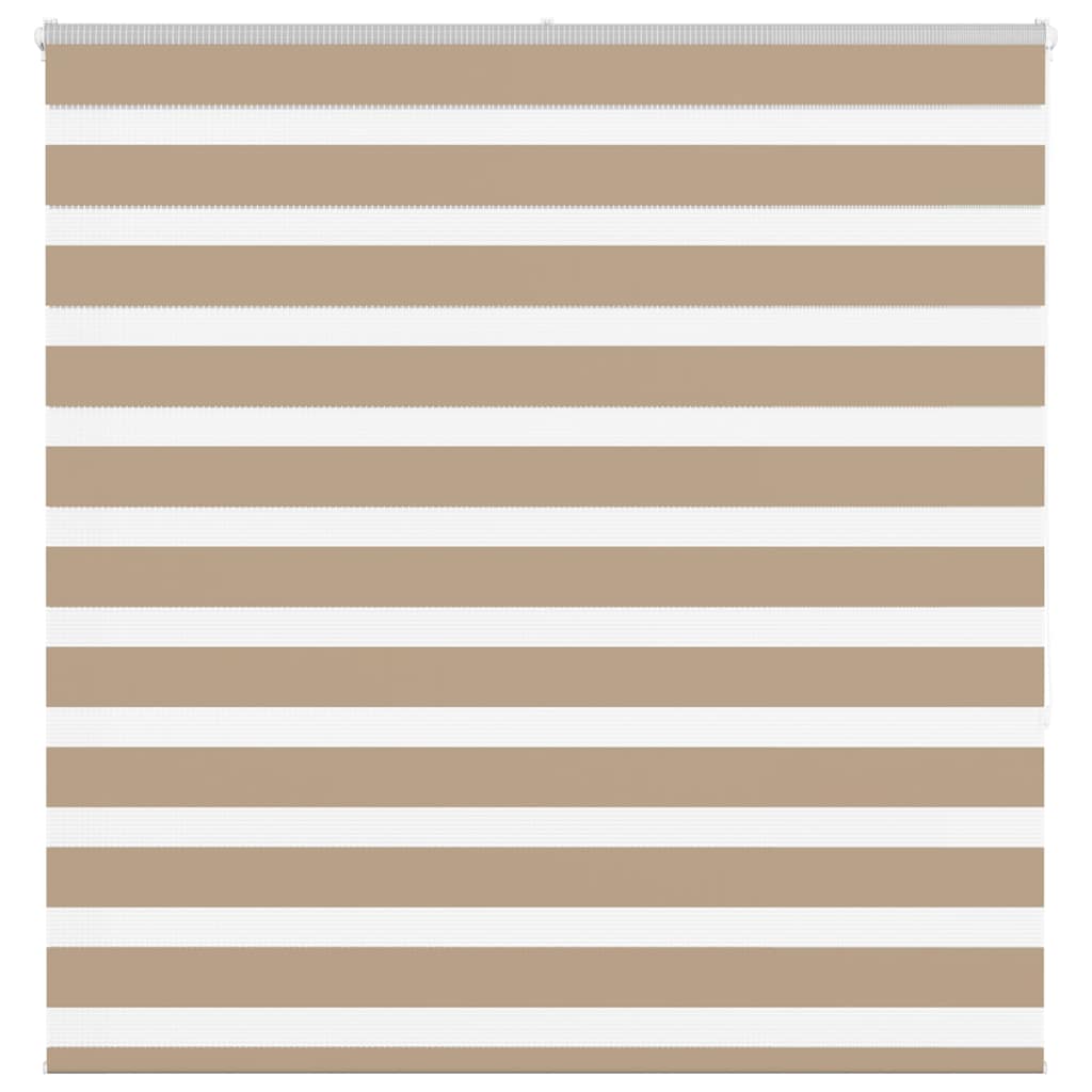 VidaXL store zèbre 150x150 cm largeur de tissu 145,9 cm polyester marron sable