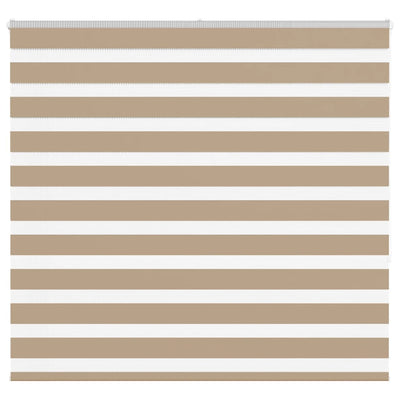 VidaXL store zèbre 155x150 cm largeur de tissu 150,9 cm polyester marron sable