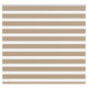 VidaXL store zèbre 155x150 cm largeur de tissu 150,9 cm polyester marron sable