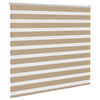 VidaXL store zèbre 155x150 cm largeur de tissu 150,9 cm polyester marron sable