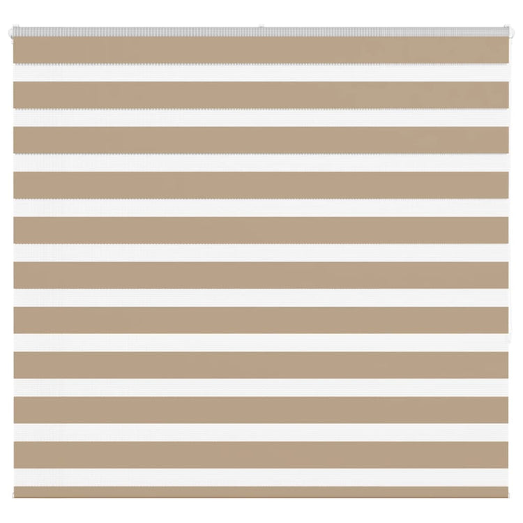 Vidaxl Zebra aveugle 160x150 cm Largeur de poussière 155,9 cm Brown de sable en polyester