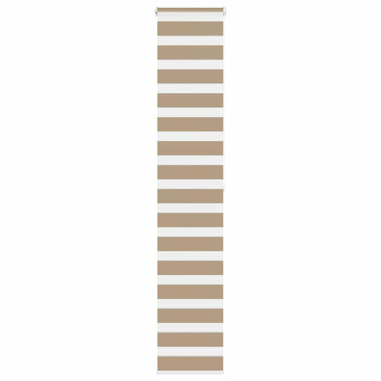 Vidaxl Zebra aveugle 45x200 cm Largeur de poussière 40,9 cm Brown de sable en polyester