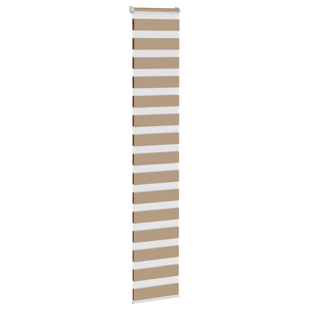 Vidaxl Zebra aveugle 45x200 cm Largeur de poussière 40,9 cm Brown de sable en polyester