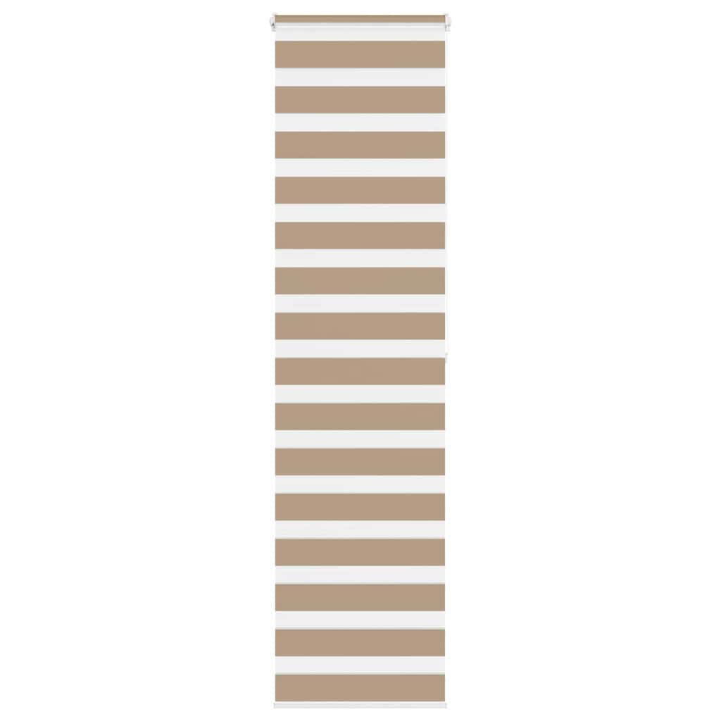 Vidaxl Zebra aveugle 55x200 cm Largeur de poussière 50,9 cm Brown de sable en polyester