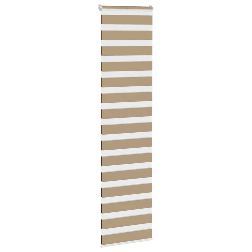 Vidaxl Zebra aveugle 55x200 cm Largeur de poussière 50,9 cm Brown de sable en polyester