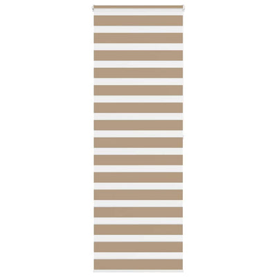 VidaXL store zèbre 80x200 cm largeur de tissu 75,9 cm polyester marron sable