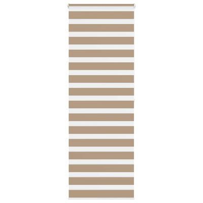 VidaXL store zèbre 90x200 cm largeur de tissu 85,9 cm polyester marron sable