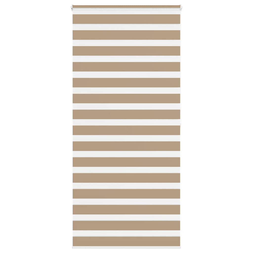 VidaXL store zèbre 110x200 cm largeur de tissu 105,9 cm polyester marron sable