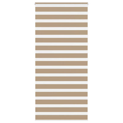 VidaXL store zèbre 110x200 cm largeur de tissu 105,9 cm polyester marron sable