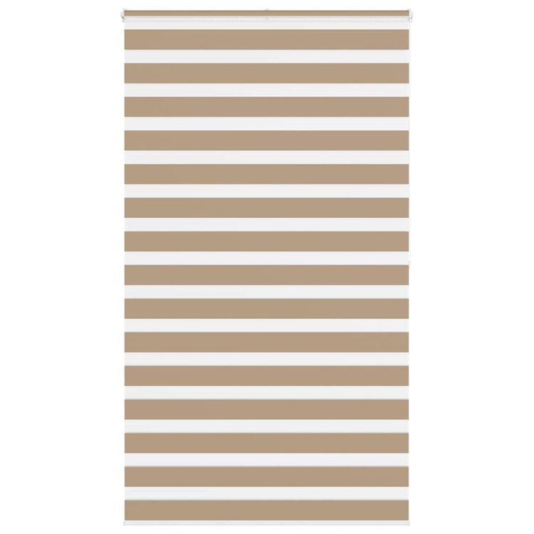 VidaXL store zébré 120x200 cm largeur de tissu 115,9 cm polyester marron sable